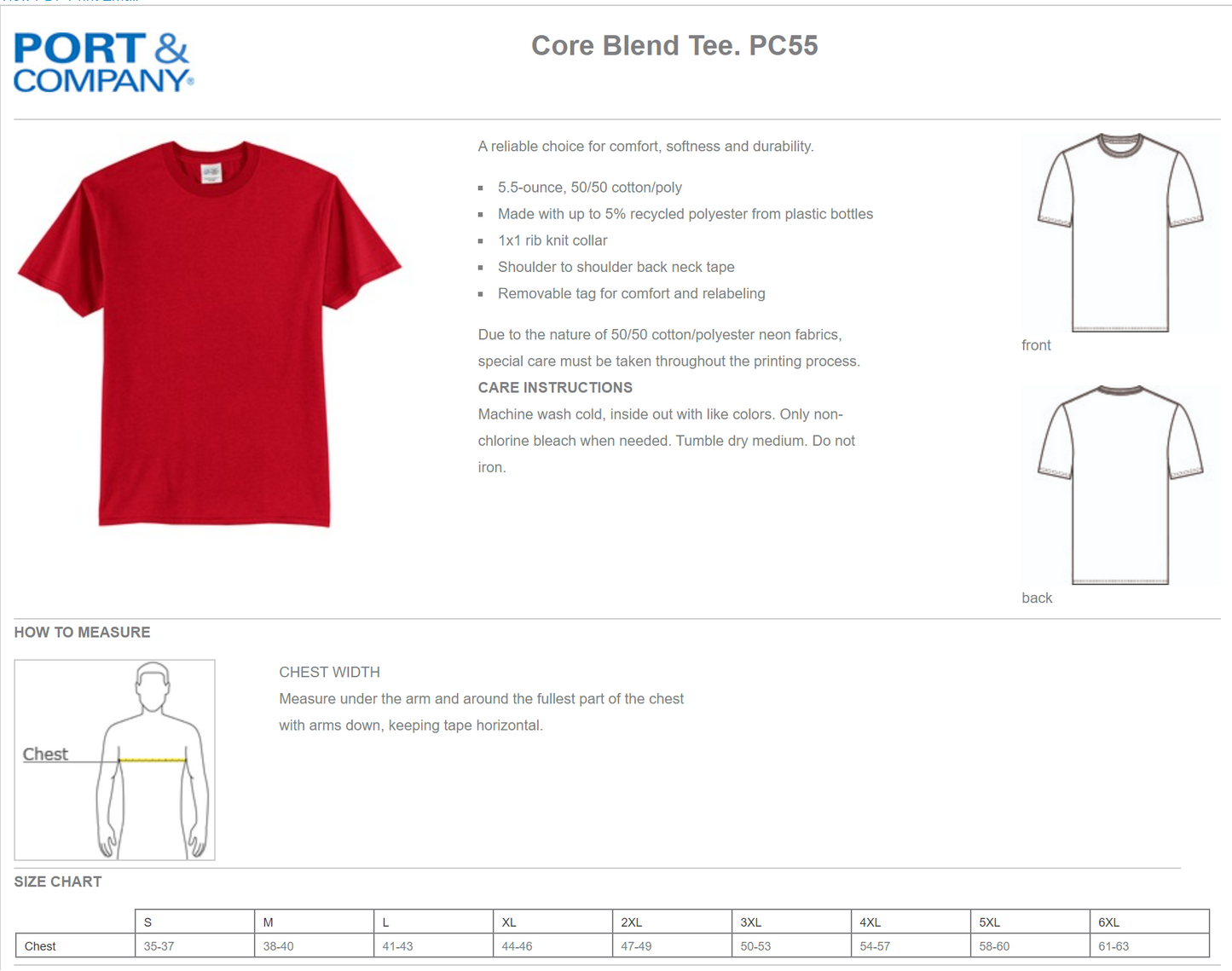 Port & Company® Core Blend Tee