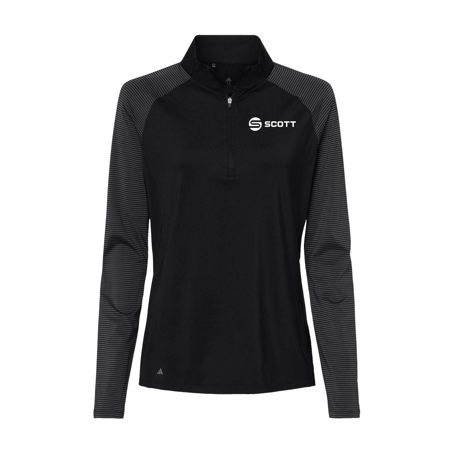 Adidas - Women's Stripe Block Quarter-Zip Pullover