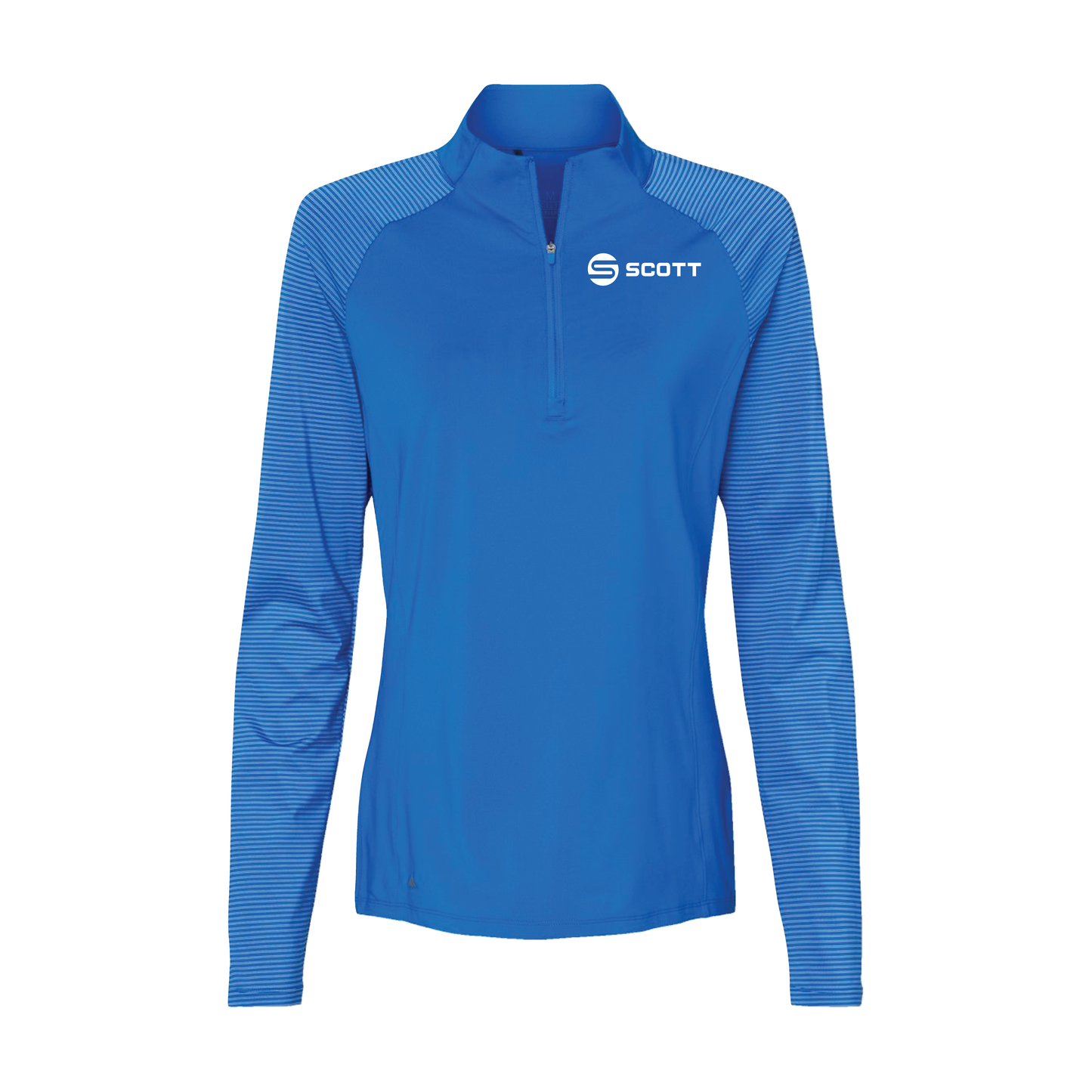 Adidas - Women's Stripe Block Quarter-Zip Pullover